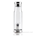 زجاجة ماء مصنوعة يدويًا من زجاج البورسليكات